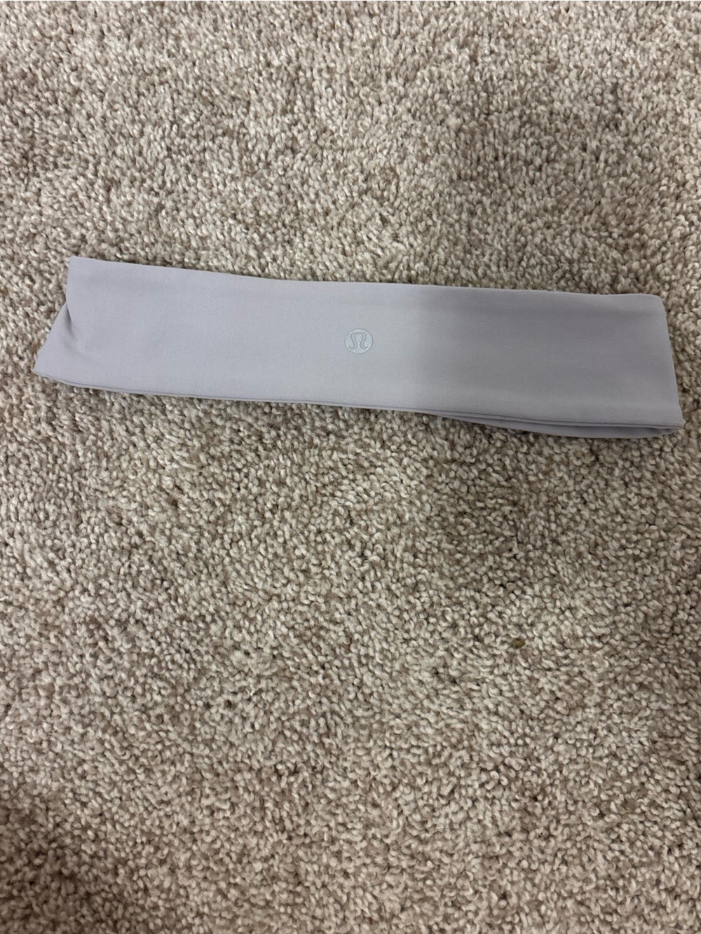 lululemon athletica light gray/cream headband